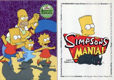 Inkworks Simpsons 10th & Mania Complete Base Sets 153 Cards Insgesamt 