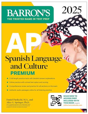 AP Spanish Language and Culture Premium, 2025: Prep Boo - Taschenbuch NEU Paolicch