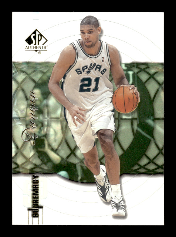 2000-01 Upper Deck SP Authentic Supremacy #S2 Tim Duncan Card (B63) Spurs
