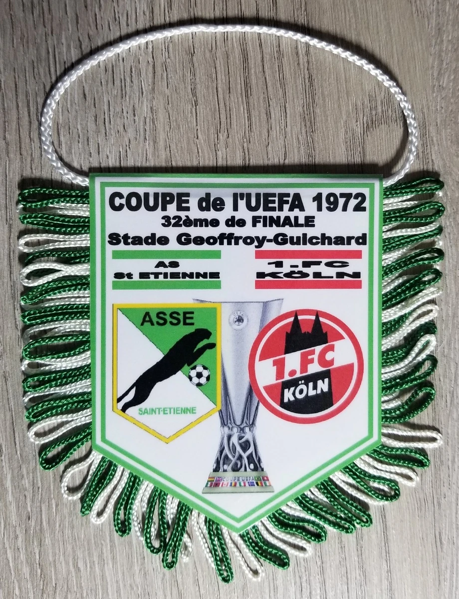 Football Fanion 1977 Wimpel Pennant As Saint-Etienne Asse