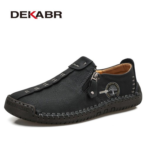 Handmade Casual Shoes Male Fashion Comfortable Loafers Soft Flats Driving Shoes - Picture 2 of 20