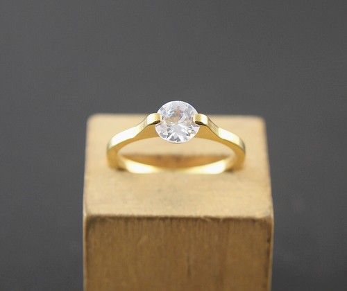 60pcs Lady Jewellery Job Lots Clear Cubic Zirconia Gold Plated Wholesale Rings - Picture 7 of 7