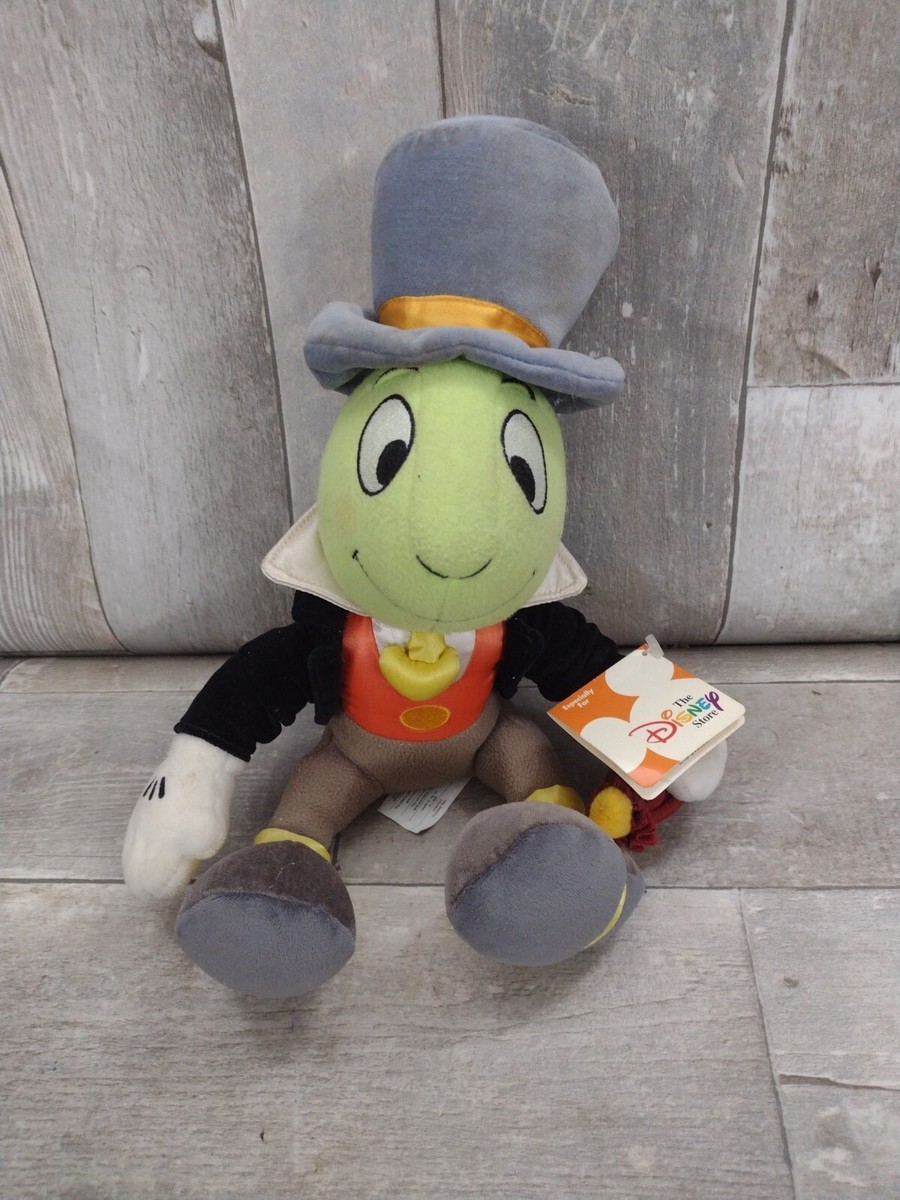 Vtg Rare Jiminy Cricket from Pinocchio Disney Plush 13” Orange