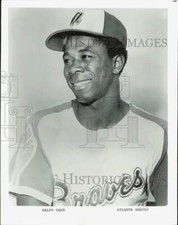 Press Photo Ralph Garr, Outfielder, Atlanta Braves Baseball Team - lrs29437