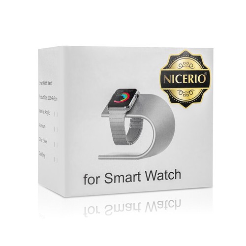 NICERIO Watch Stand Cradle U Shaped Watch Charging Dock Station (Deep Grey) - 第 4/9 張圖片
