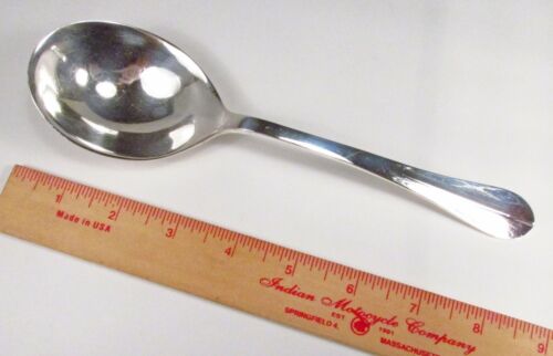 Vintage Tuttle Queen Anne Pattern Sterling Silver Casserole Salad Serving Spoon - Picture 1 of 6