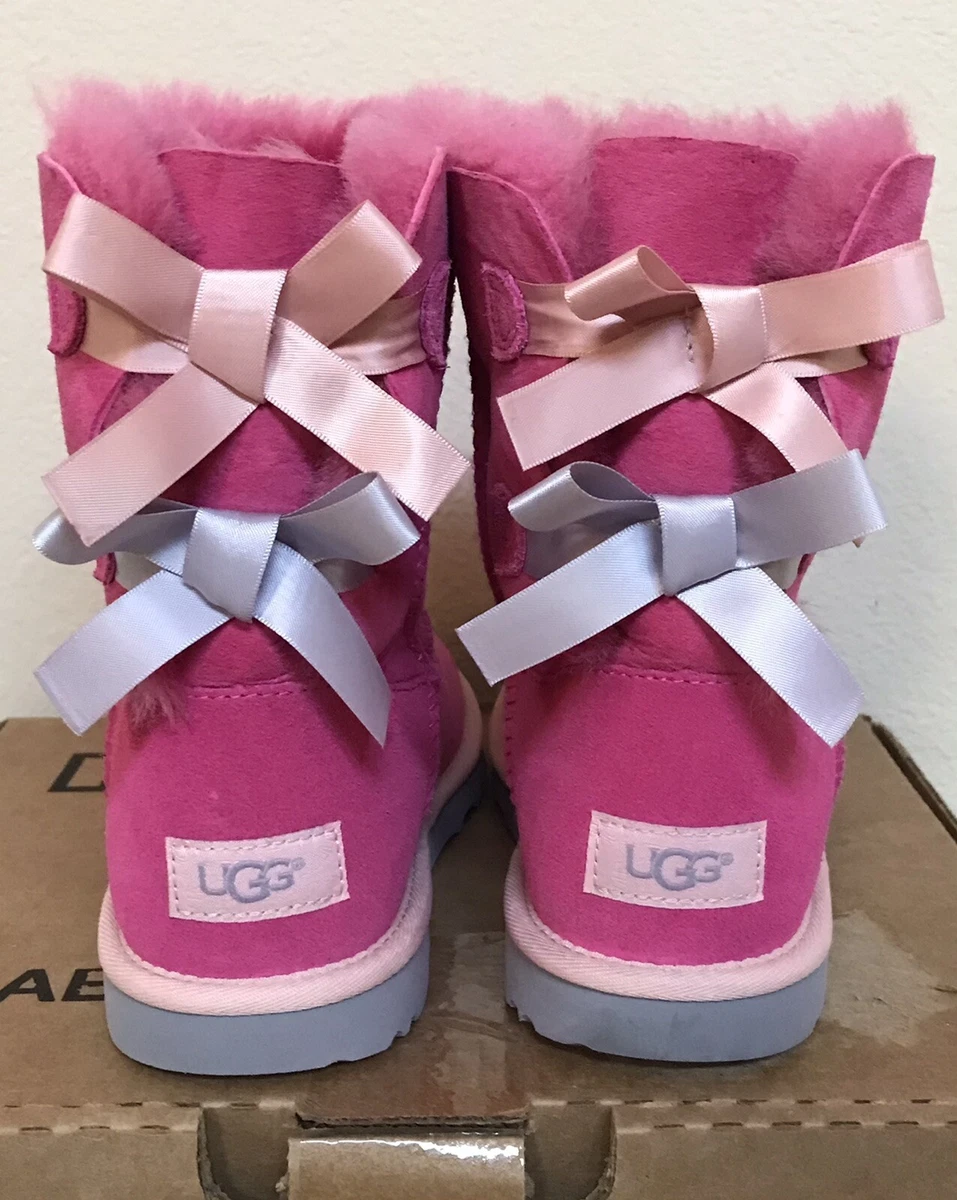 Mini Bailey Bow Ugg Boots Louis Vuitton Custom Canvas Boots for