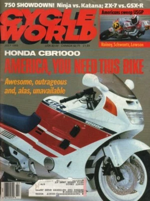 1989 July Cycle World - Vintage Motorcycle Magazine - Image 1 of 2