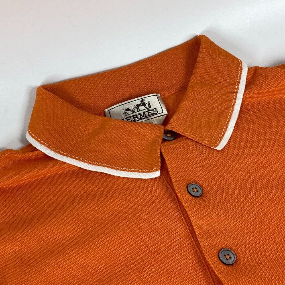 HERMES H logo Short Sleeve Collared Tops Apparel Shirts Polo HERMES H logo Short Sleeve Collared Tops Apparel Shirts Polo
