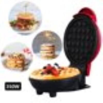 ''Solo Breakfast Maker Compact Electric Non-Stick Waffle Iron for Cookies, Eggs