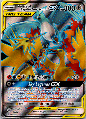 Moltres & Zapdos & Articuno GX (Full Art) Ultra Rare Hidden Fates - Foto 10