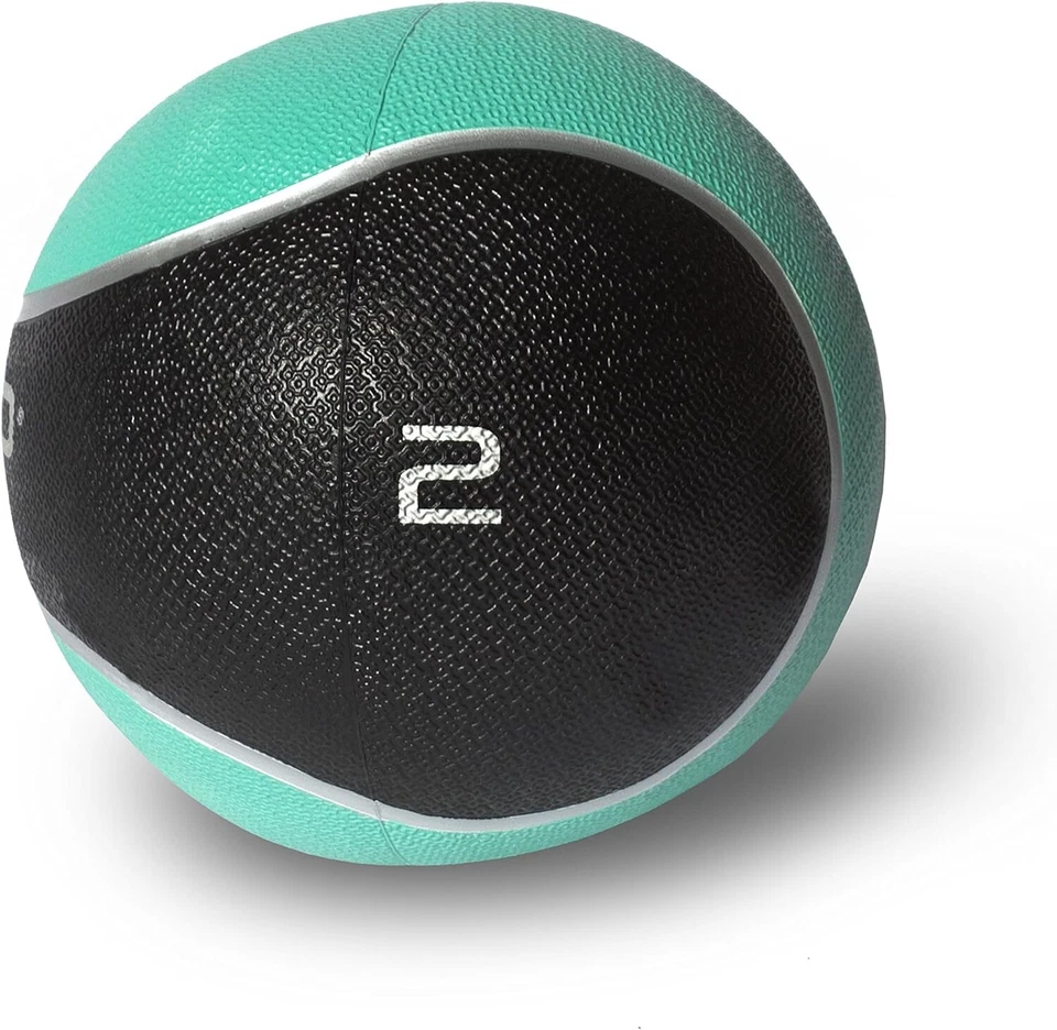 Balón medicinal de goma CAP Barbell, 2 libras, verde azulado Foto 2 de 3