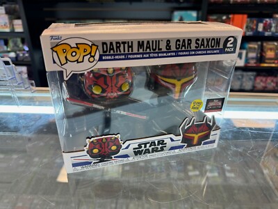 Darth Maul And Gar Saxon 2 Pack Funko Pop! (Glow In The Dark) (Target Exclusive)