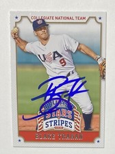 Blake Trahan Signed Panini #14 2015 Card USA Baseball Auto MLB RAD
