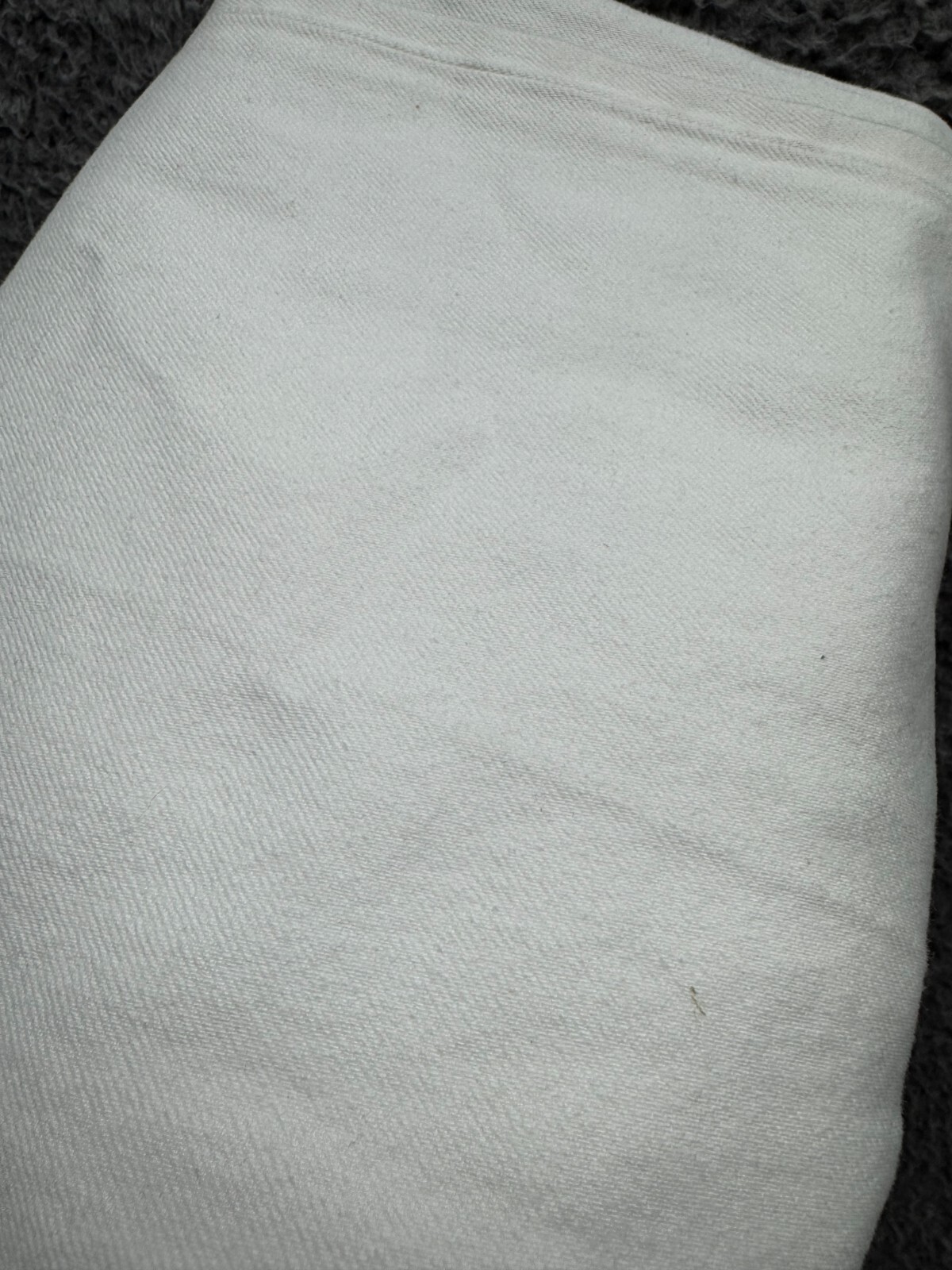 Prada Womens Ivory High Rise Minimalist Classic wide leg flare Fit Jeans Size 25 thumbnail 10