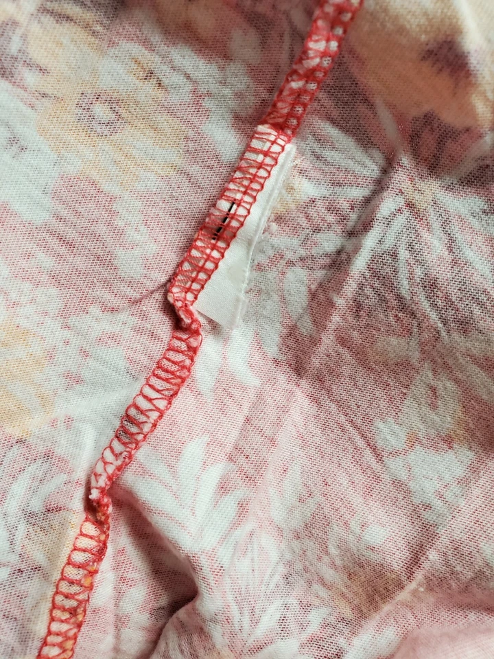 Camisa Top Blusa Mujer Ediciones Básicas Talla XL X Grande Multicolor Floral Foto 3 de 4