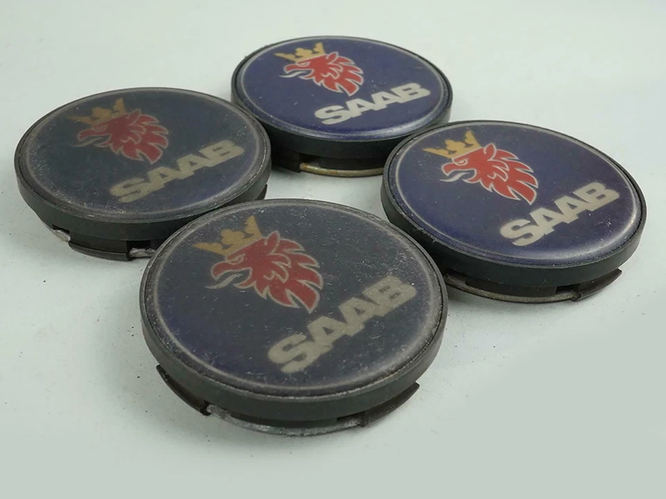 Комплект из 4 оригинальных центральных колпаков ступицы для стандартных ободов колес Saab 9-3 2003–2012 годов выпуска - Изображение 2 из 4