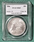 1896 Morgan Silver $1 PCGS MS63