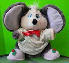 Vintage 1987 Sugarplum Mouse Applause Christmas Plush Stuffed Animal Decoration