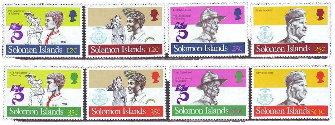 十进制邮票所罗门群岛邮票 (1978-现在)