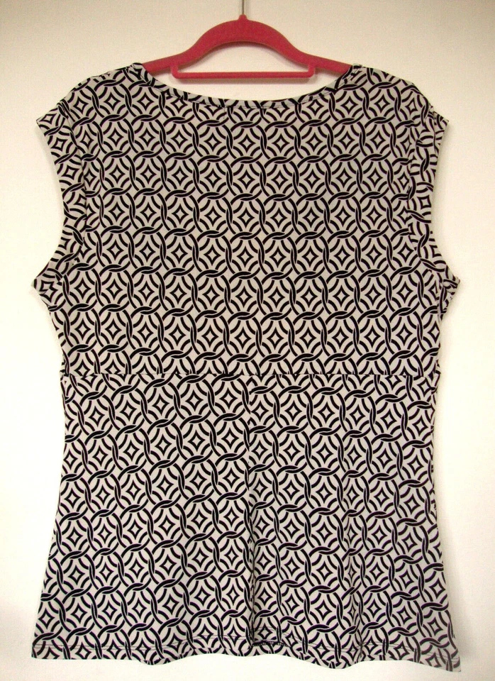 Blusa Top Tela Elástica BCBG MAXAZRIA Y2K 00 Diseñador Vintage Talla Grande 16 18 Foto 2 de 3