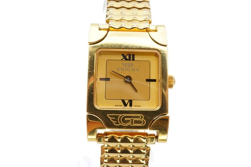 Enigma Spyder By Gianni Bulgari Watch Womens 18k Yellow Gold Water Resistant