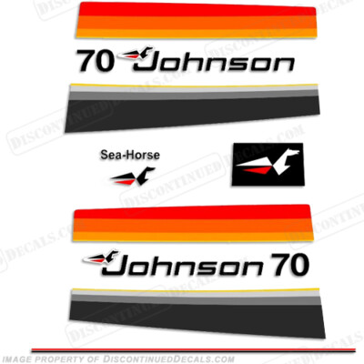 Fits Johnson 1977 70hp Decals | eBay