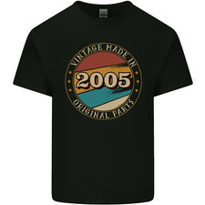 21st Birthday Vintage Made In 2005 Mens Cotton T-Shirt Tee Top