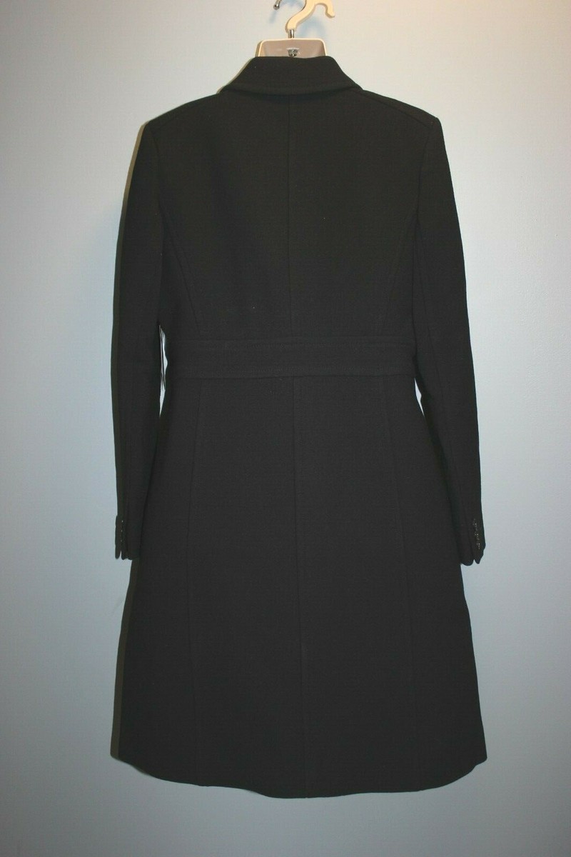 JCrew Double-Cloth Wool Lady Day Coat Thinsulate T4-T10 Black49622