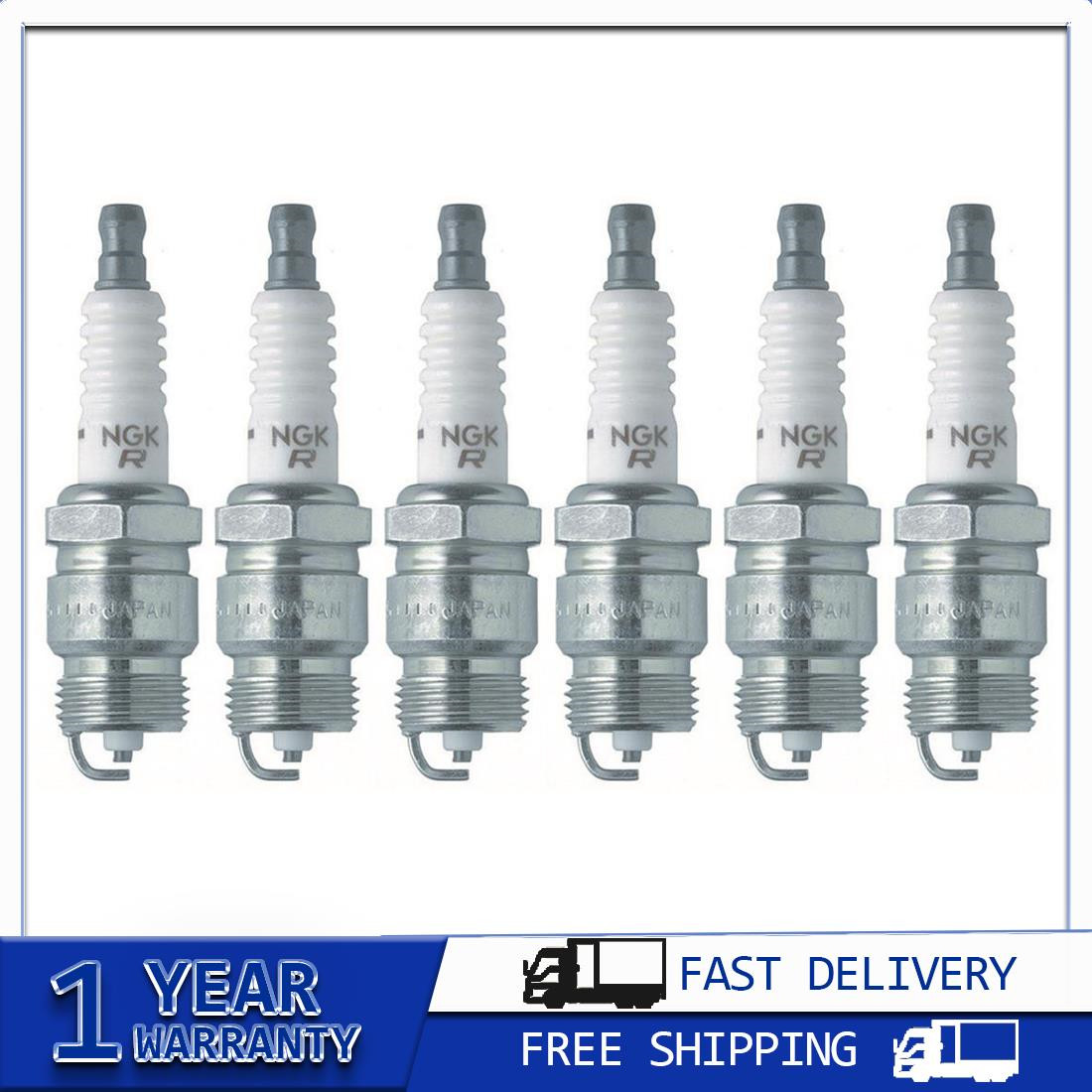 NGK Set of 6 pcs V-Power Spark Plug Kit For FORD BRONCO 1966 1967 1968 1969 1970