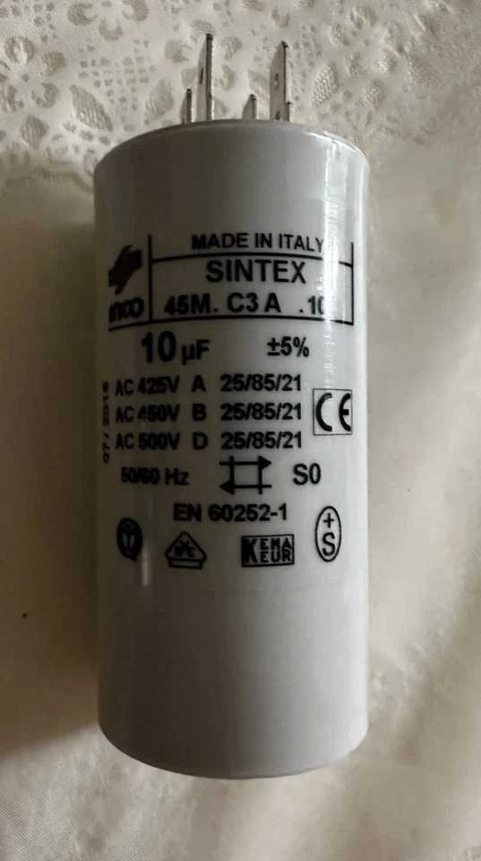SINTEX Stuart Turner Pump Capacitor 10 ŲF