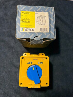 Wilco WMS320 20A Triple Pole Switch