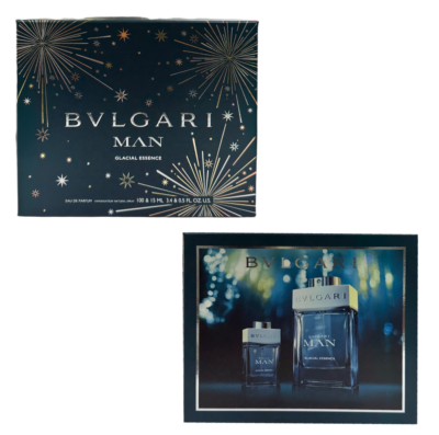 Bvlgari Man Glacial Essence by Bvlgari, 2 Piece Gift Set men