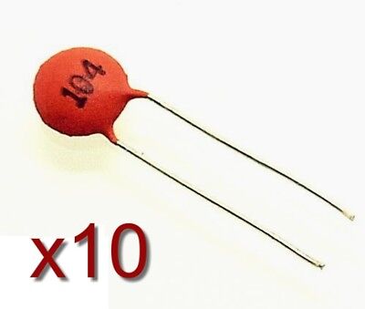 0,1uf x7r-fs051c104k4z2a-Neuf 10 x Condensateur Céramique 10% 100 V 