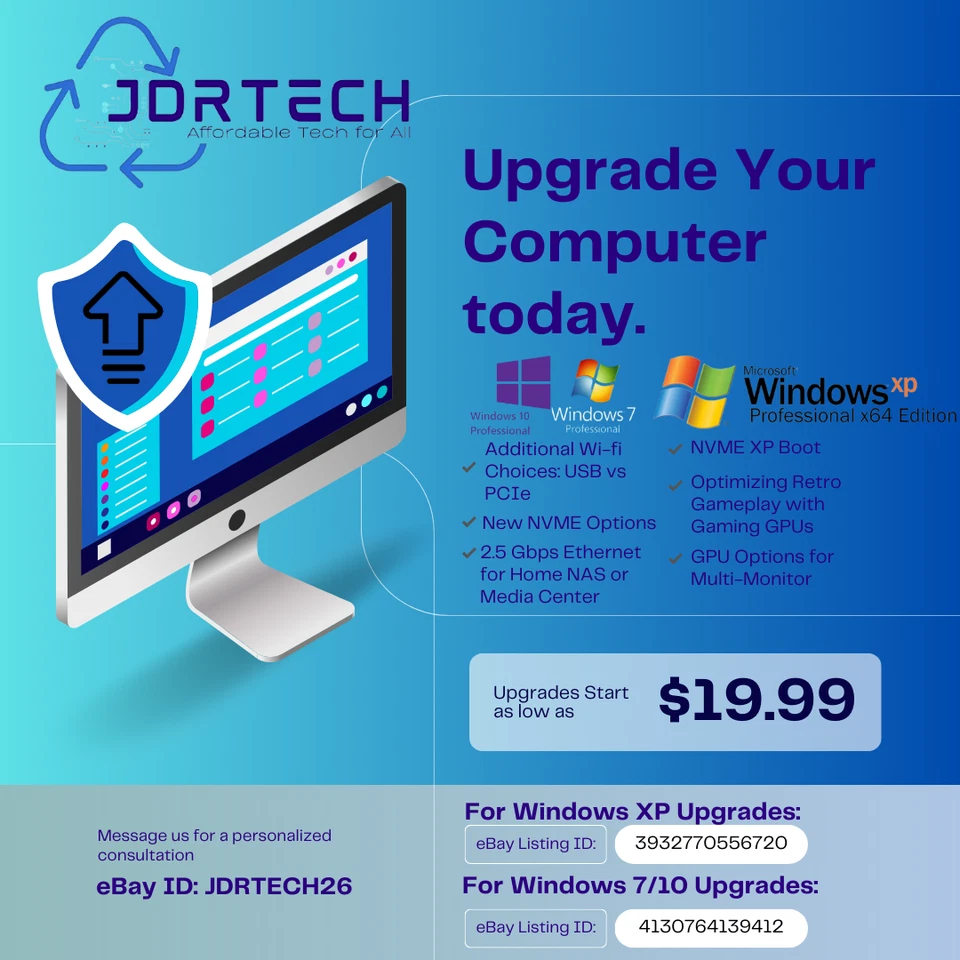 Customizable Windows XP Pro Dell Optiplex 7010 DT Core i5 SSD 8GB WiFi CNC MACH3 - Image 4 of 4