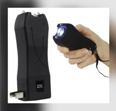 HIGHLY RATED POWERFUL RUNT POLICE Stun Master Gun Rechargeable w LED Flashlight
