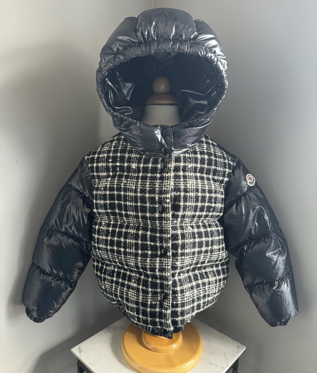 迪卡 MONCLER CAILLE ダウンジャケット サイズ1 チェック MONCLERチェック柄ダウンジャケット