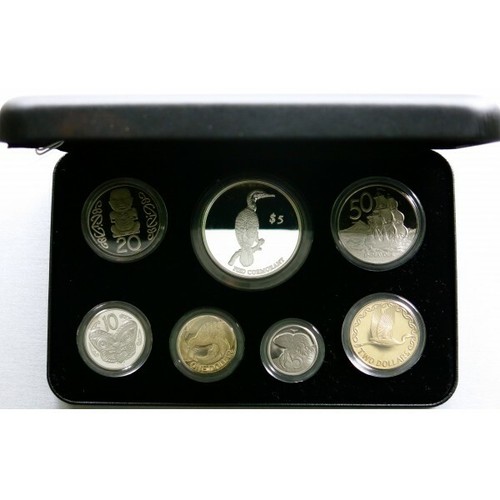 NZ - 2000 - Silver Proof Coins Set --  Pied Cormorant