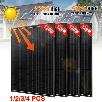 480W Watt 12v Monocrystalline Solar Panel RV Camping Home Off Grid Caravan Boat