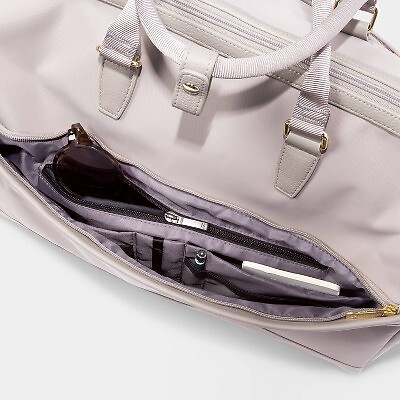 Open Story Weekender Bag Taupe See 