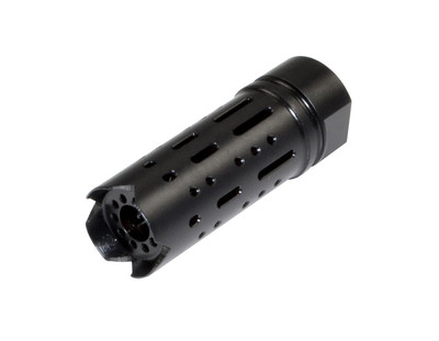 Steel Muzzle Brake fit .223/5.56 1/2x28 Free Crush Washer Jam Nut CNC US SELLER