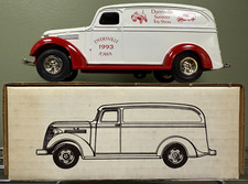 ERTL 1993 Summer Toy Show 1938 Chevy Panel Truck Die Cast Coin Bank