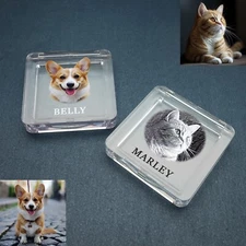 Customized Pet Fur Keepsake With Photo Pet Hair Box Dog Cat Fur Memorial Box
