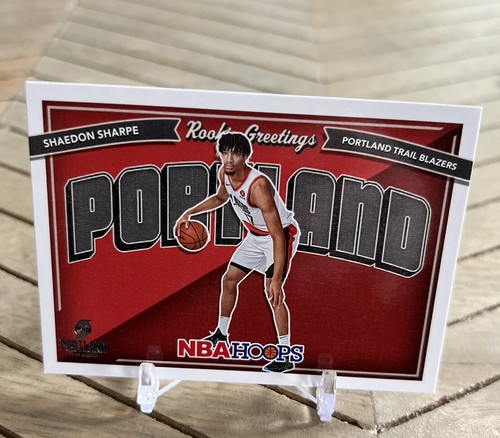 2022 23 NBA Hoops SHAEDON SHARPE RC 7 Rookie Greetings Portland Trail 