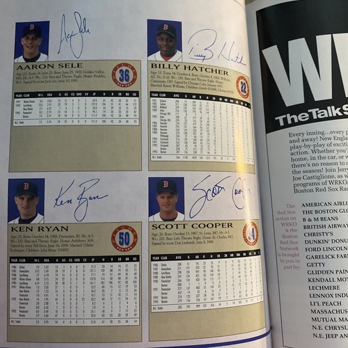 Boston Red Sox 1994 Official Yearbook - Mo Vaughn, Roger Clemens, Greenwell Daws - Bild 5 von 11