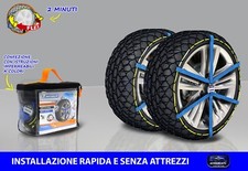 Catene da neve 185 70 14 R14 Omologate easy grip set kit ruote gomme per auto 