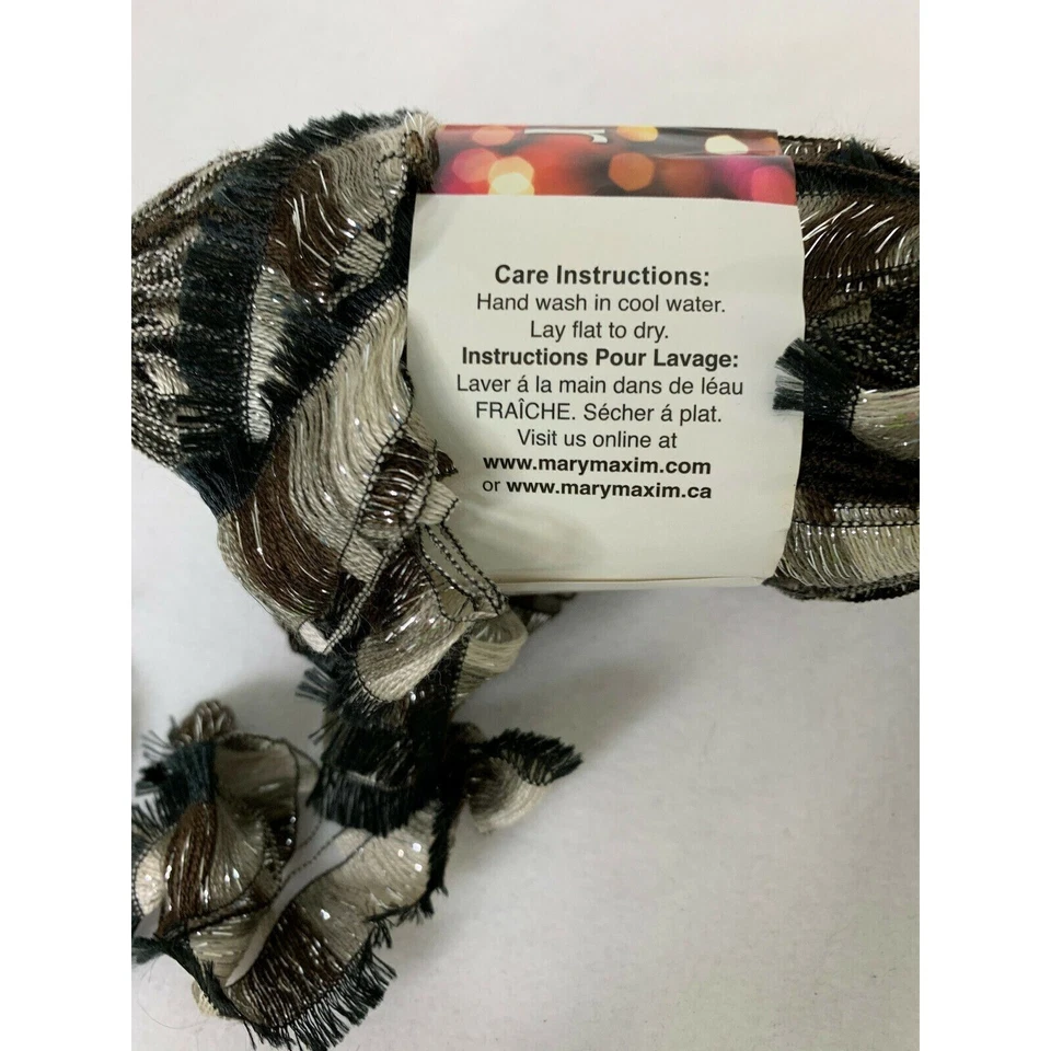 Cinta Mary Maxim Glamour Hilo Estrella Estampado Metálico 3.5 OZ AT170 Foto 2 de 4