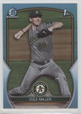 2023 Bowman Draft Chrome Sky Blue Refractor Cole Miller #BDC-51 v8j