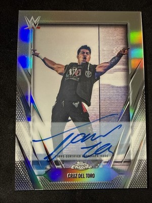 2026 Topps Chrome WWE Cruz Del Toro Refractor Auto #BCA-CDT RAW Smackdown LWO
