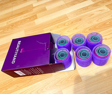 BEAUTIYAND Mesh Hair Rollers/Curlers Set Assorted Colors Plastic w/ Box